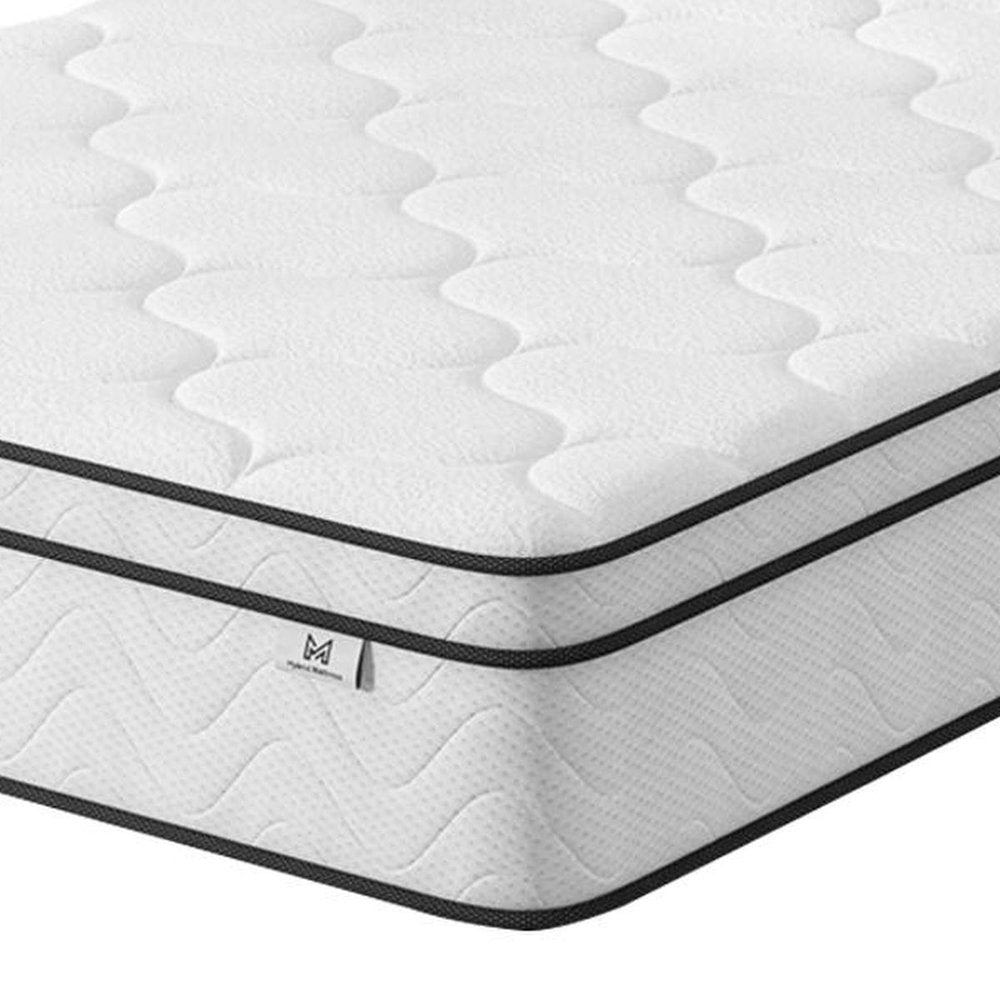 10" Queen Gel Memory Foam Medium Chevron Hybrid Mattress