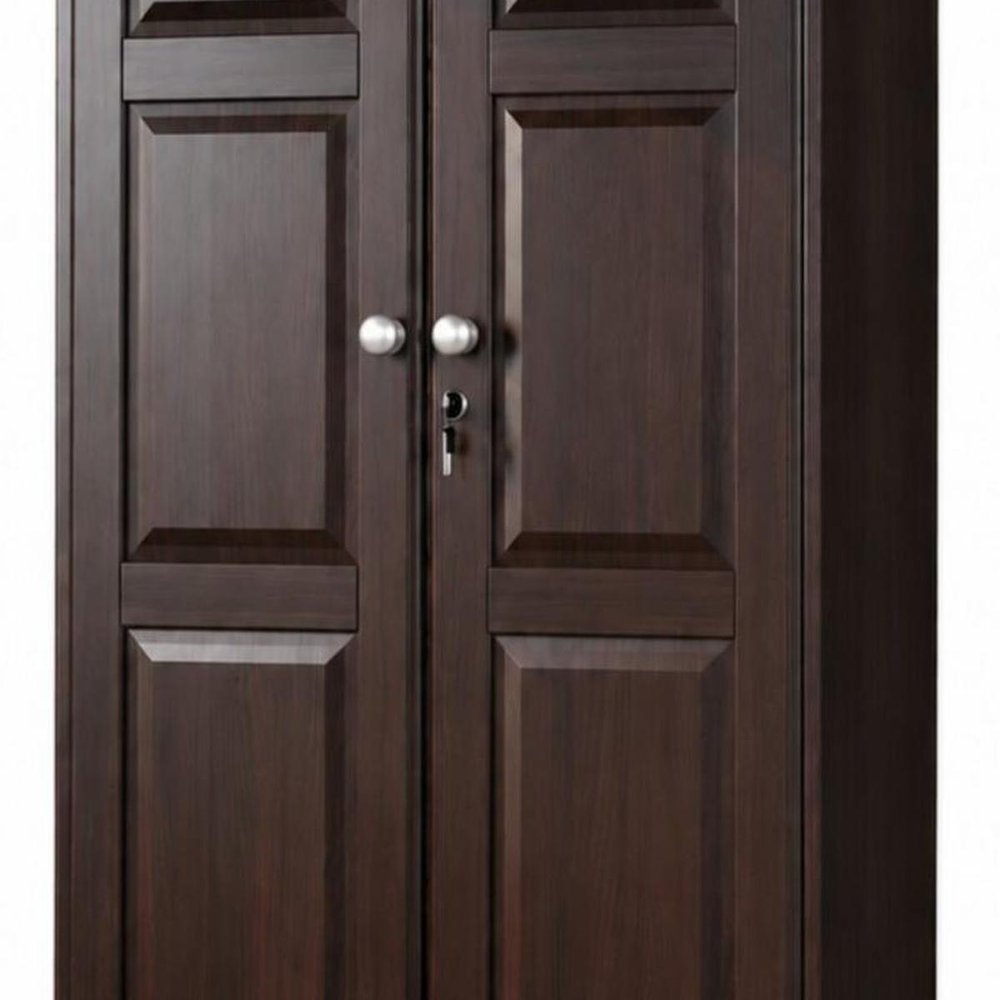 72" Espresso Solid Wood Two Door Single Drawer Combo Dresser