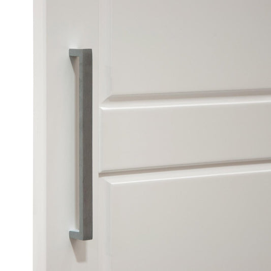 72" White Solid Wood Two Door Combo Dresser