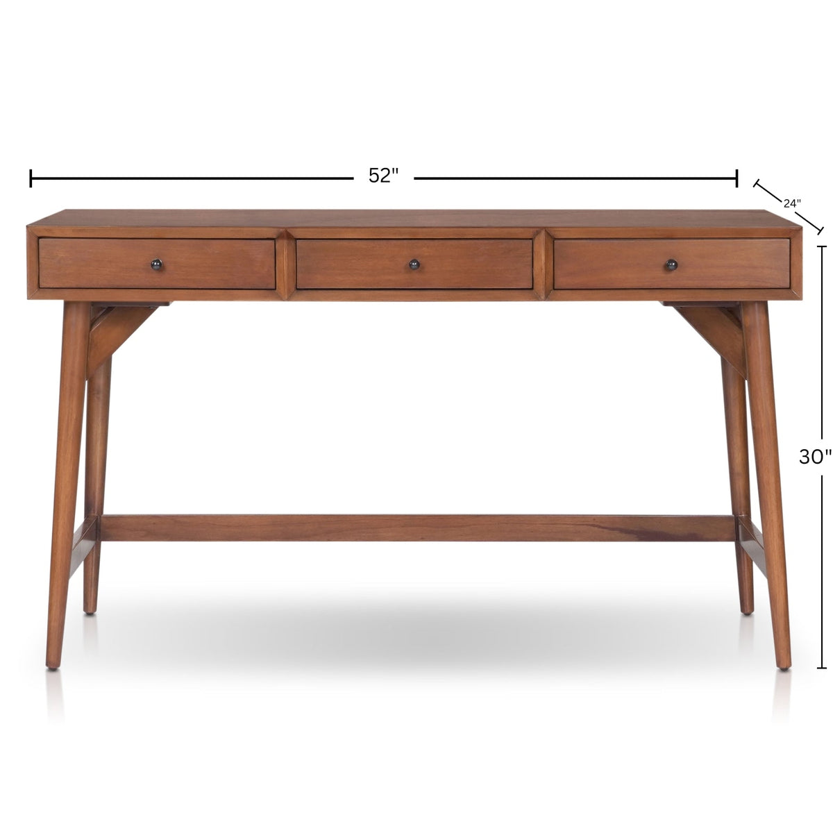 Flynn Large Desk, Chestnut