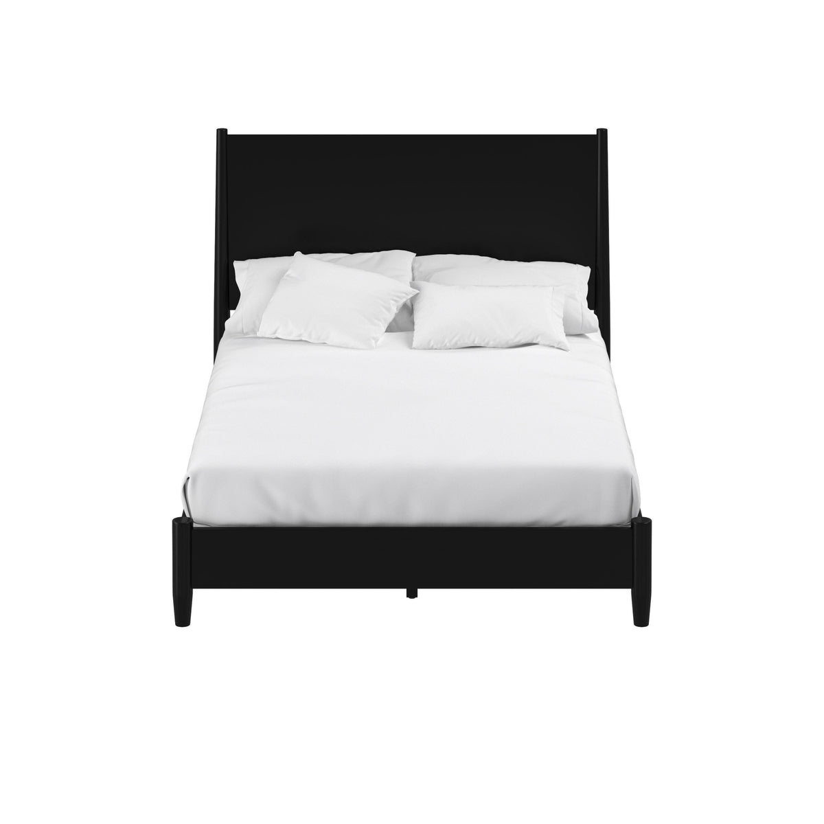 Flynn Standard King Platform Bed, Black