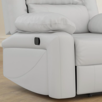 Harmony Series Cream LeatherSoft Recliner
