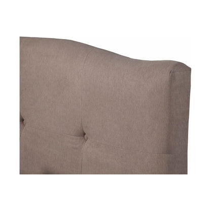 Amanda Queen Tufted Upholstered Bed, Haskett/Jute