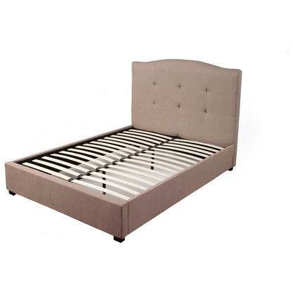 Amanda Queen Tufted Upholstered Bed, Haskett/Jute