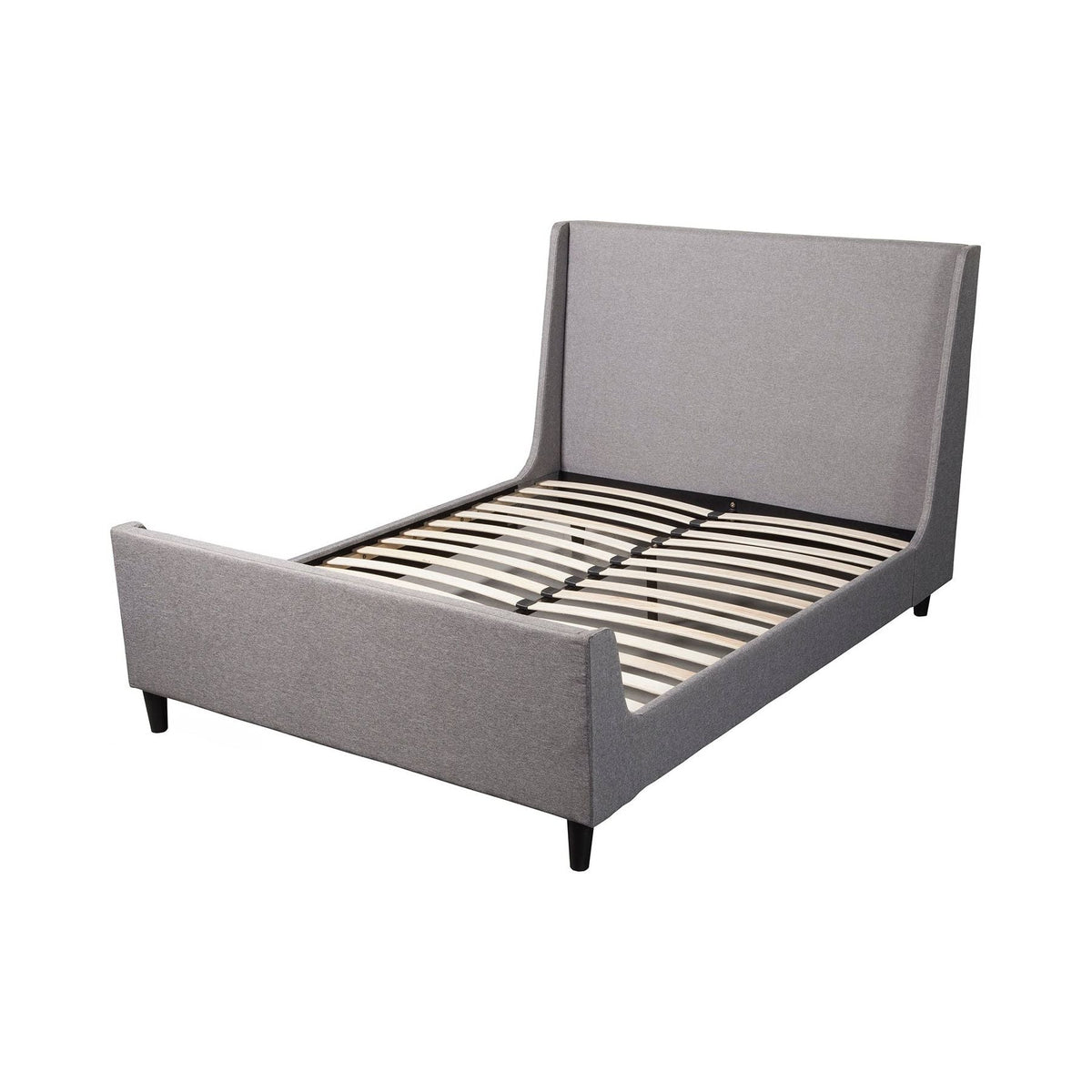 Amber Full Size Upholstered Bed, Grey Linen