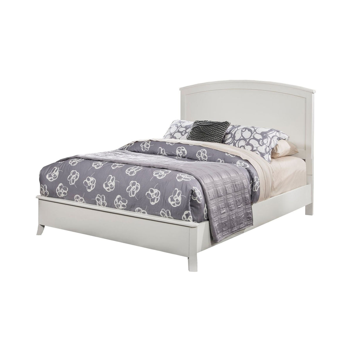 Baker Standard King Panel Bed, White