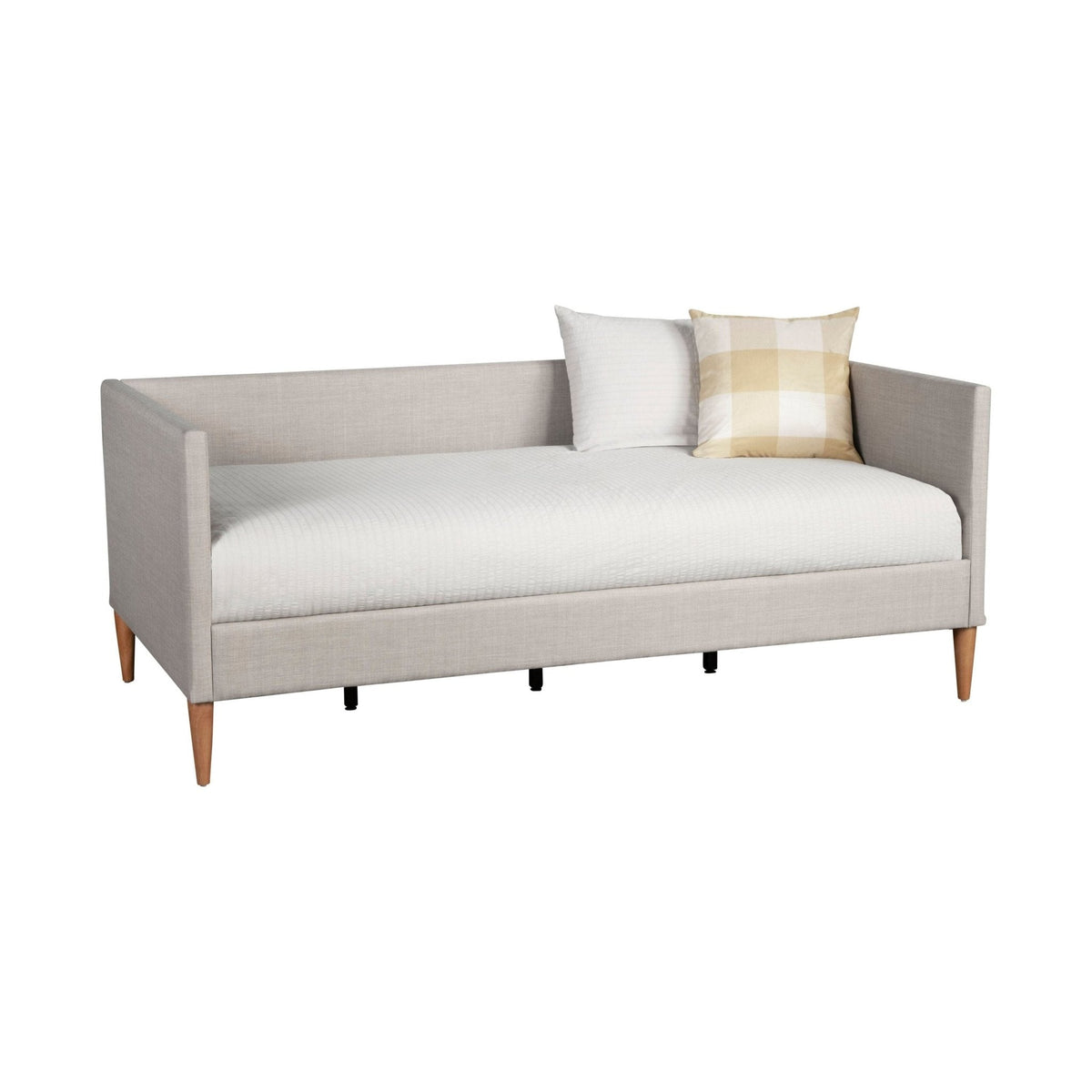 Britney Twin Day Bed, Light Grey Linen