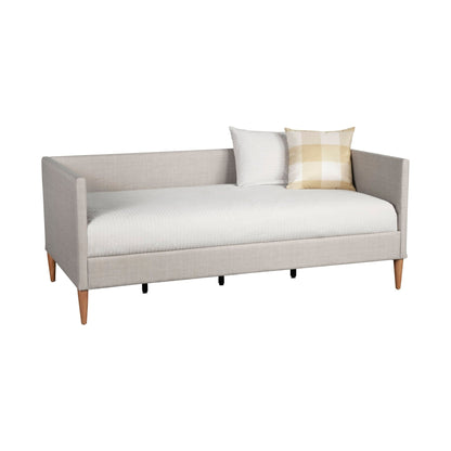 Britney Twin Day Bed, Light Grey Linen