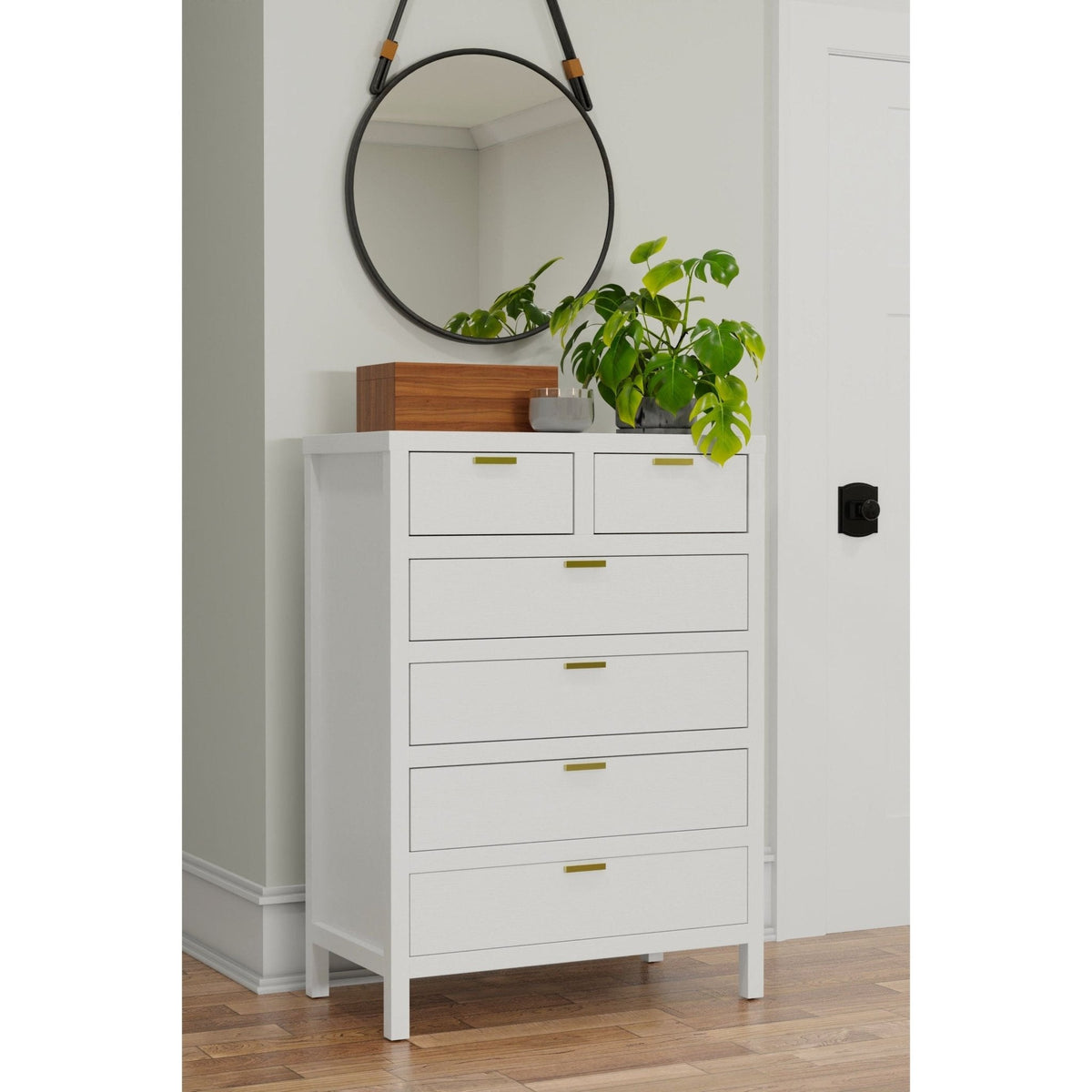 Carmel 6 Drawer Chest, White