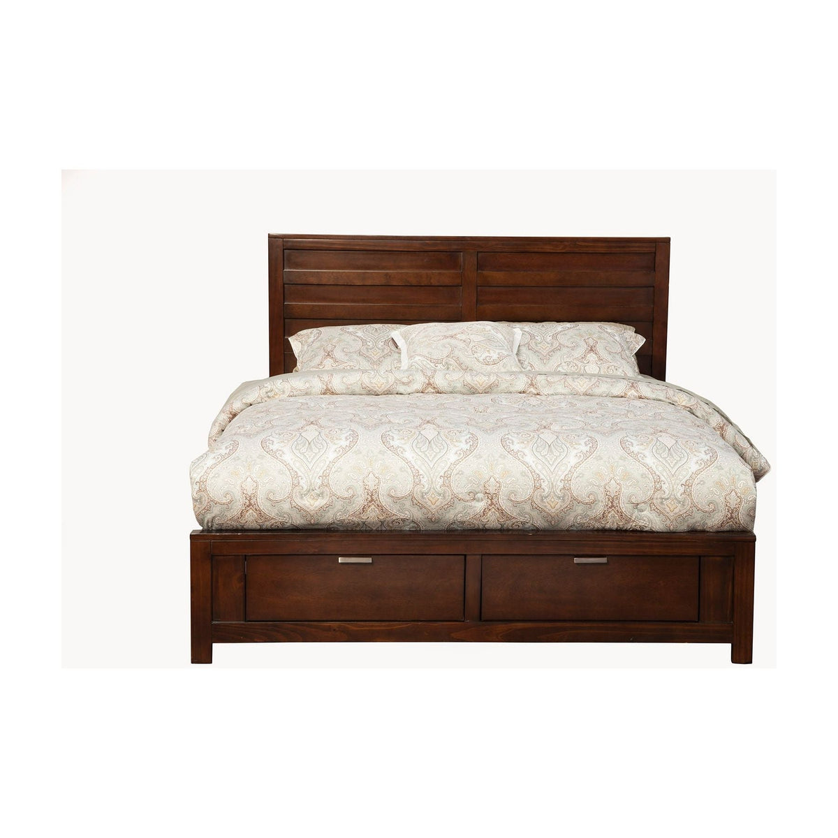 Carmel Queen Storage Bed, Cappuccino