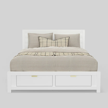Carmel Full Size Storage Bed, White