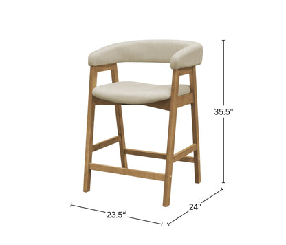 Cove Counter Height Chairs, Natural (Set of 2)