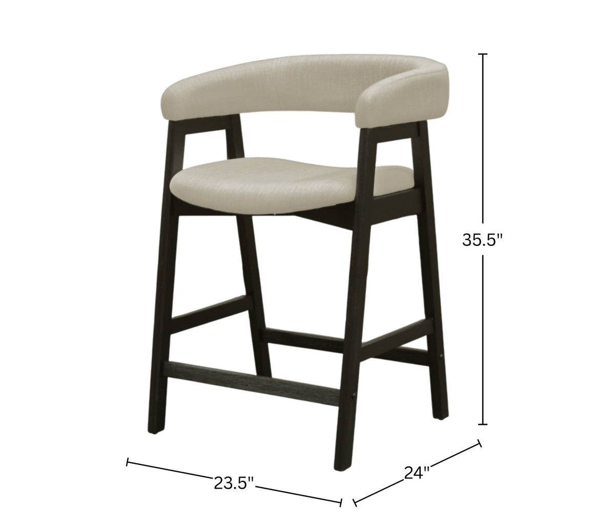 Cove Counter Height Chairs, Vintage Black (Set of 2)