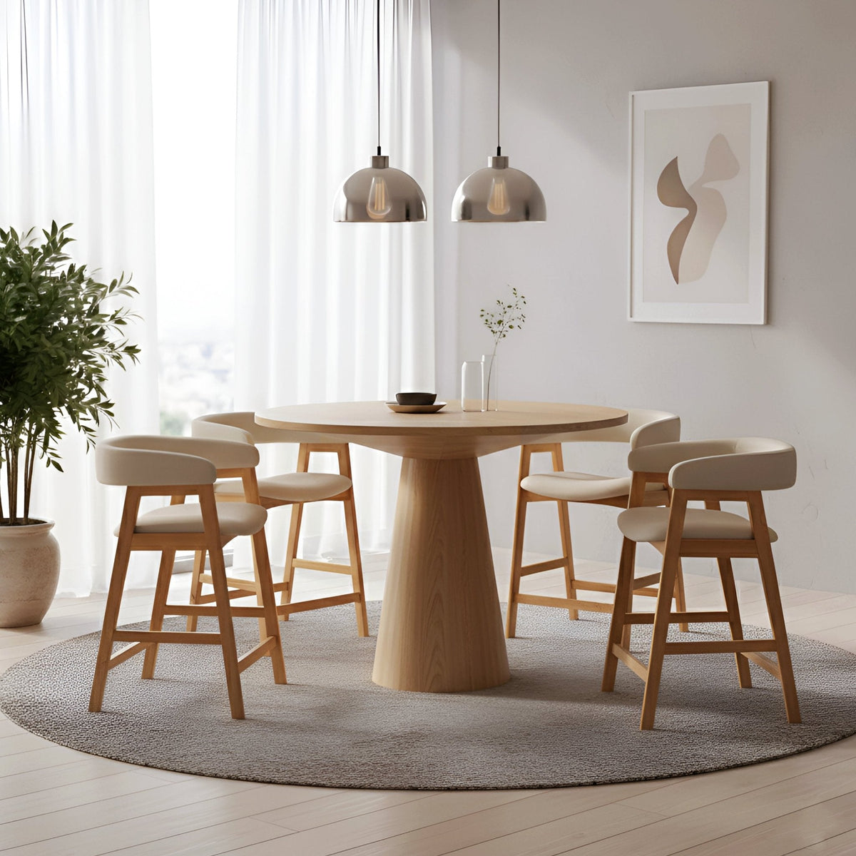 Cove Counter Height Table, Natural