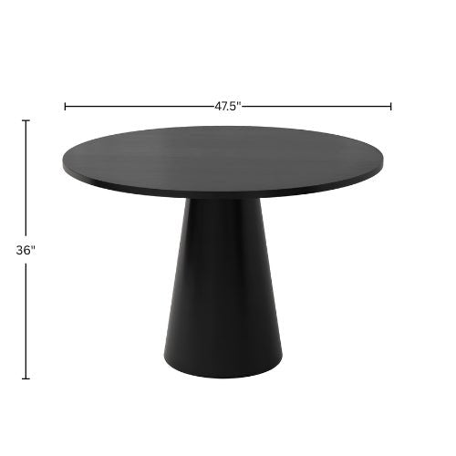 Cove Counter Height Table, Vintage Black