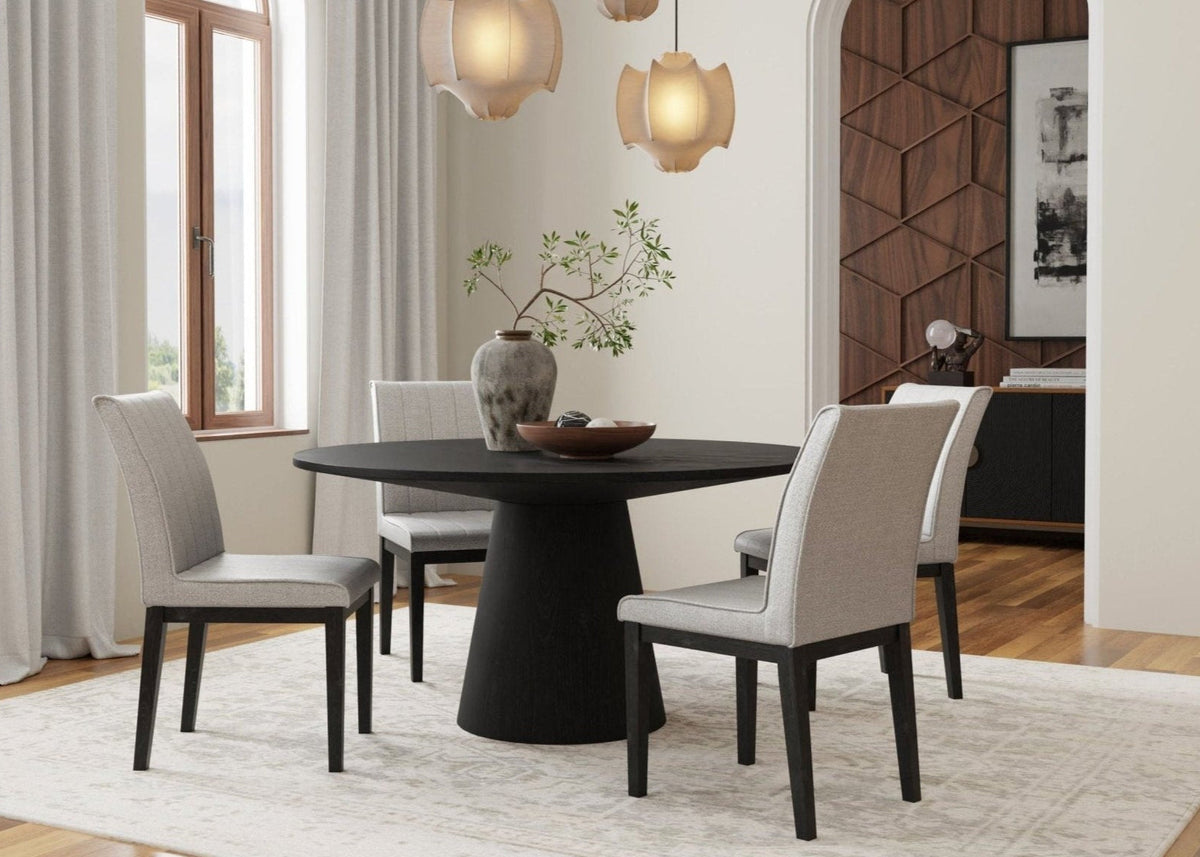 Cove Side Chairs, Gray & Black (Set of 2)