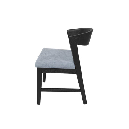 Cove Wood Back Chairs (Set of 2), Vintage Black