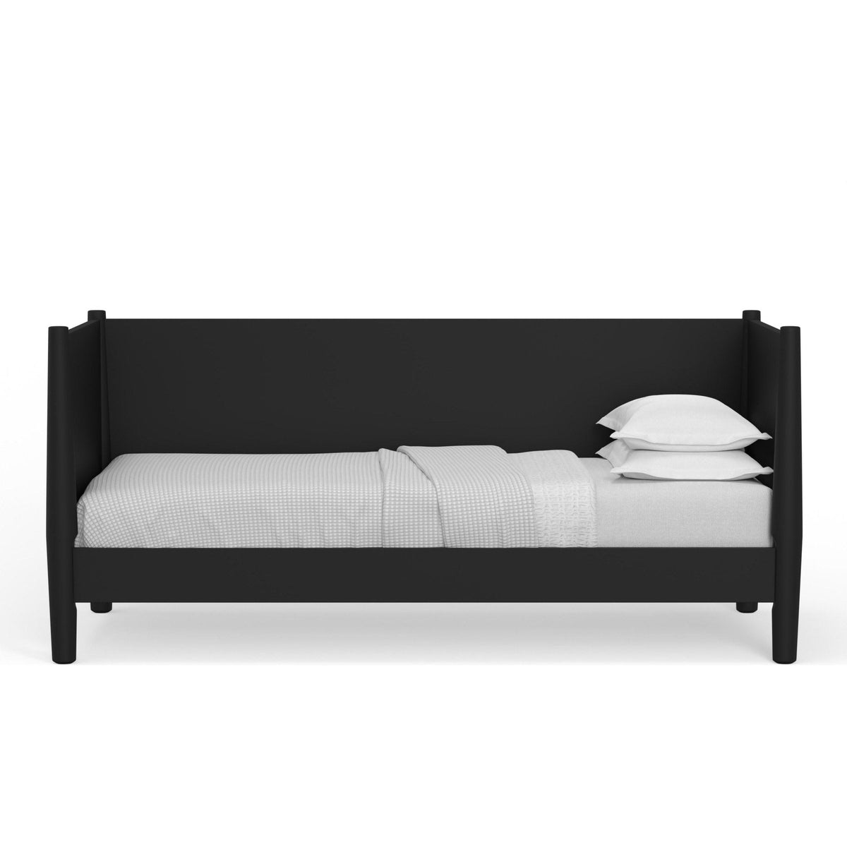 Flynn Mid Century Modern Twin Size Day Bed, Black