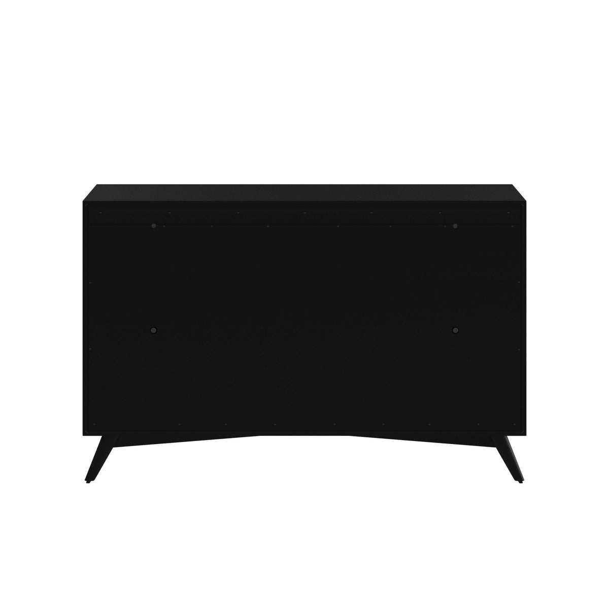 Flynn Mid Century Modern 7 Drawer Dresser, Black