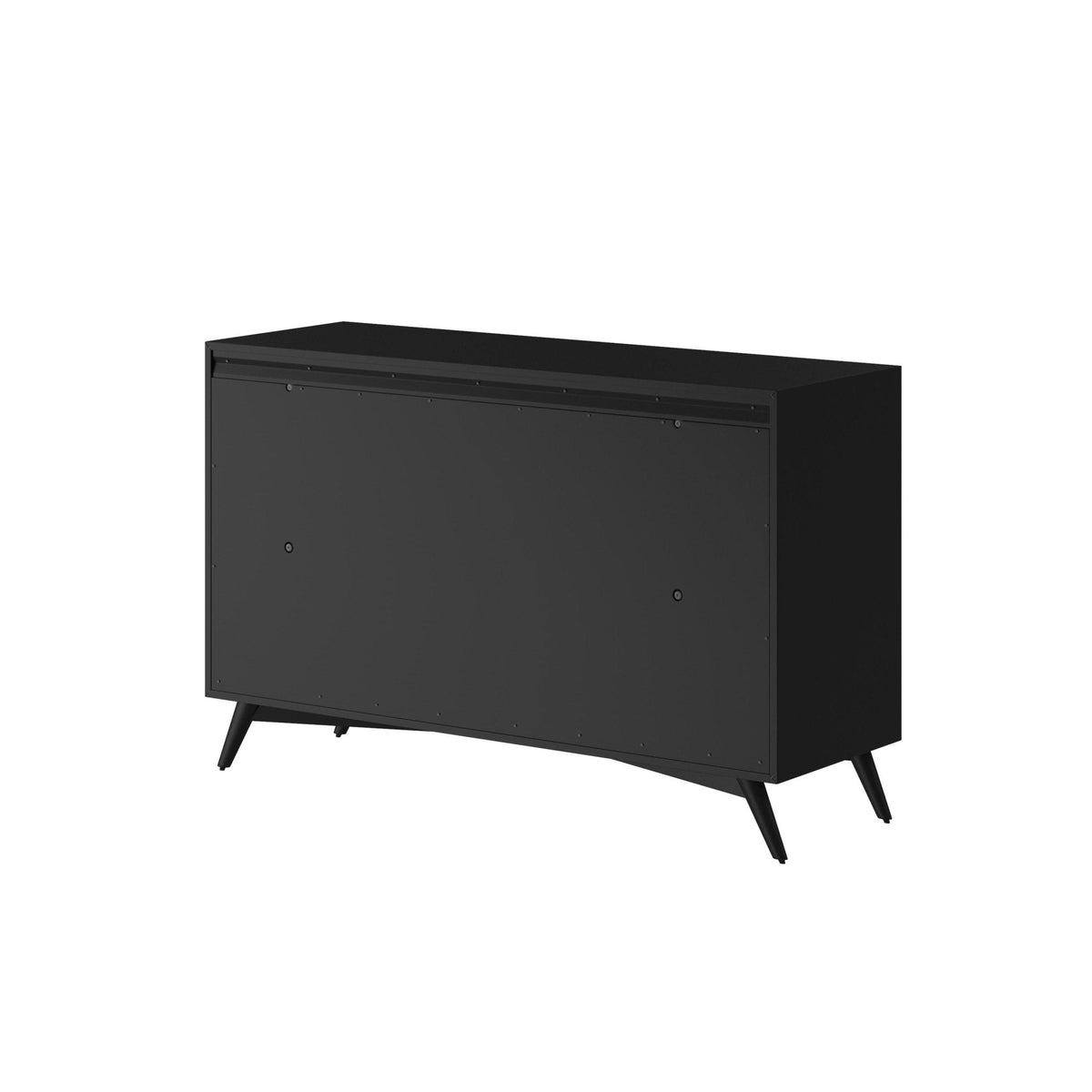 Flynn Mid Century Modern 7 Drawer Dresser, Black