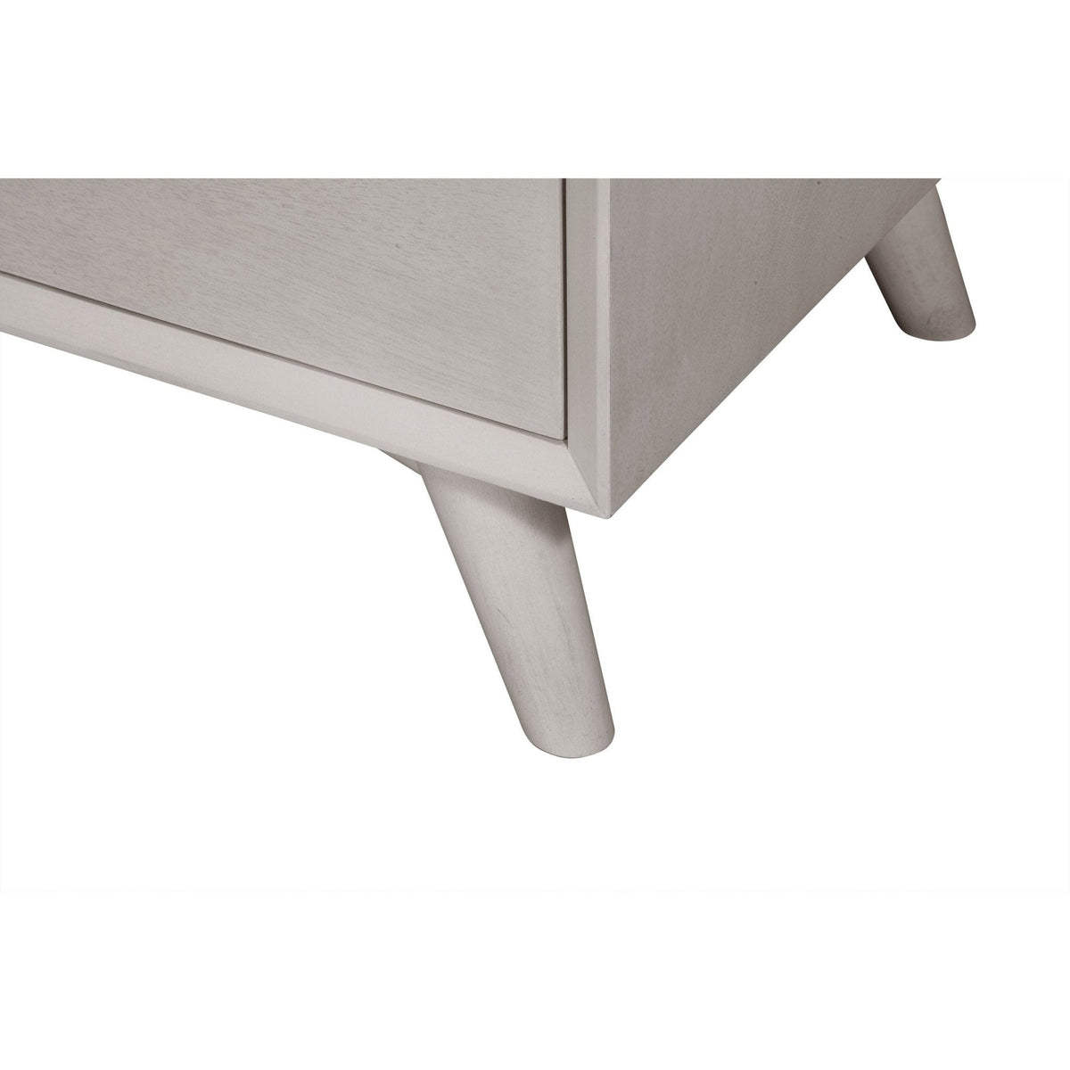 Flynn Mid Century Modern 7 Drawer Dresser, Gray