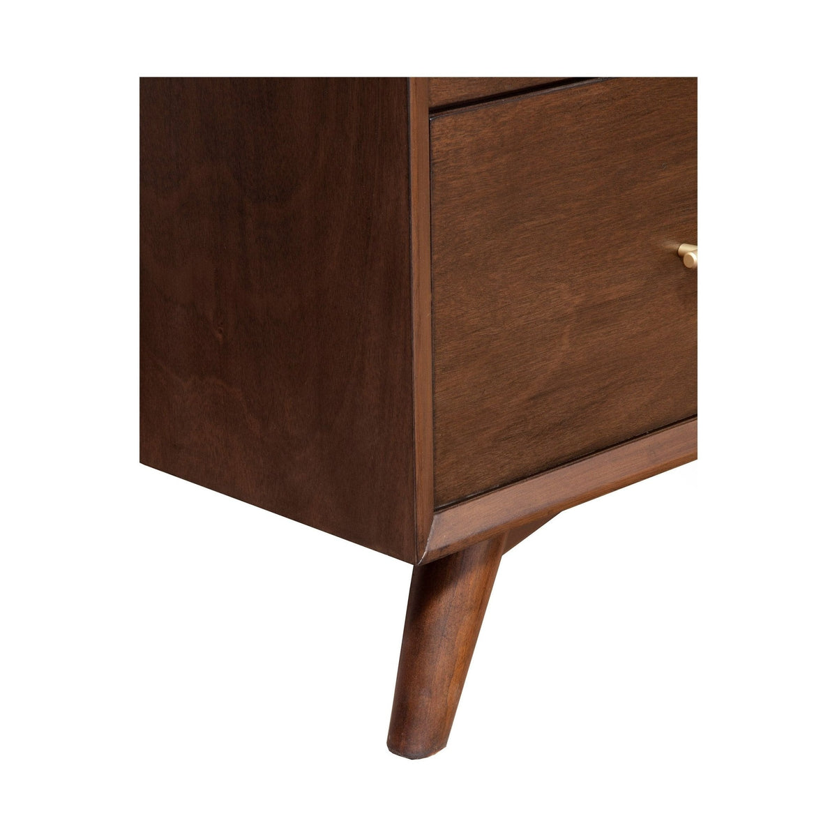 Flynn Mid Century Modern 7 Drawer Dresser, Walnut