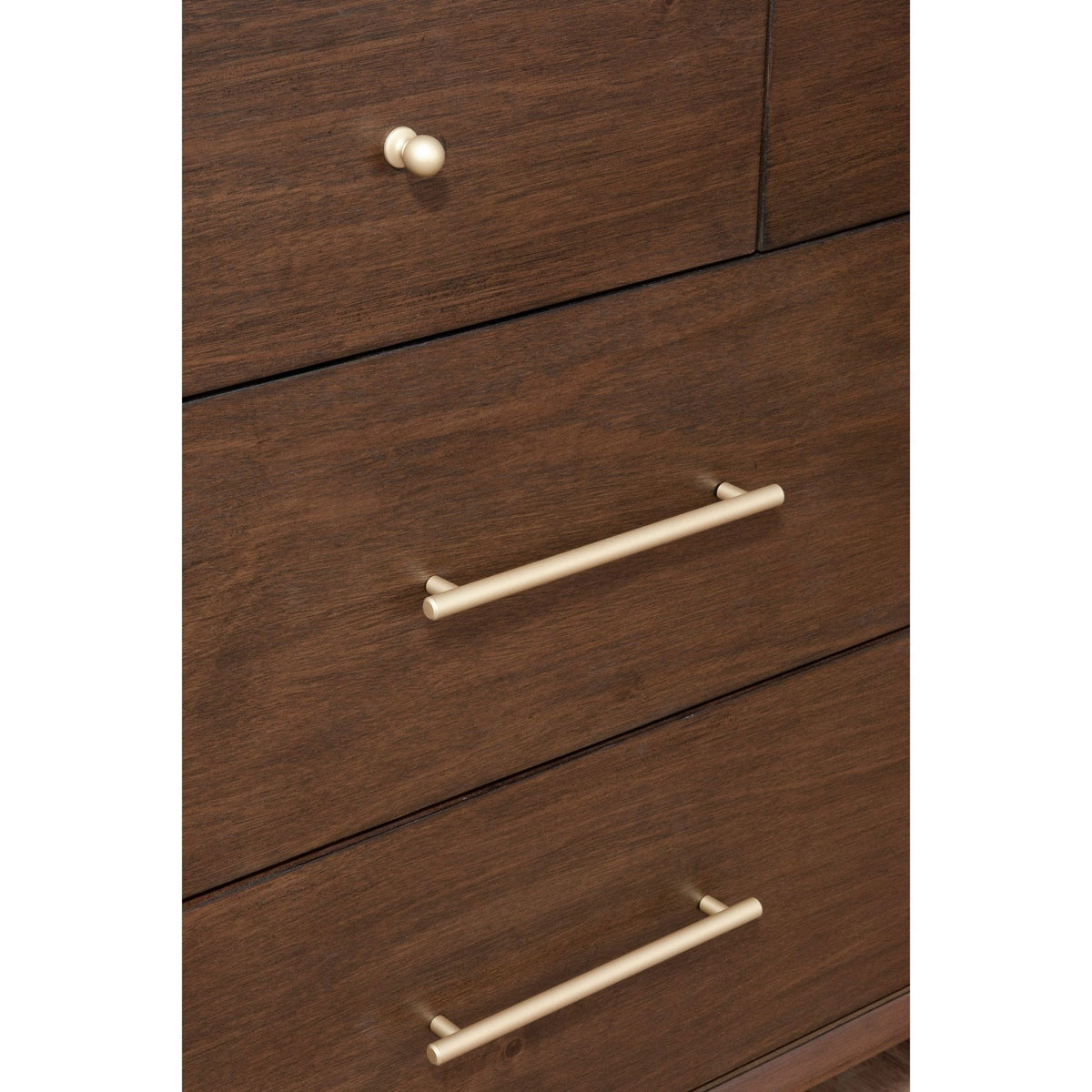 Flynn Mid Century Modern 7 Drawer Dresser, Walnut