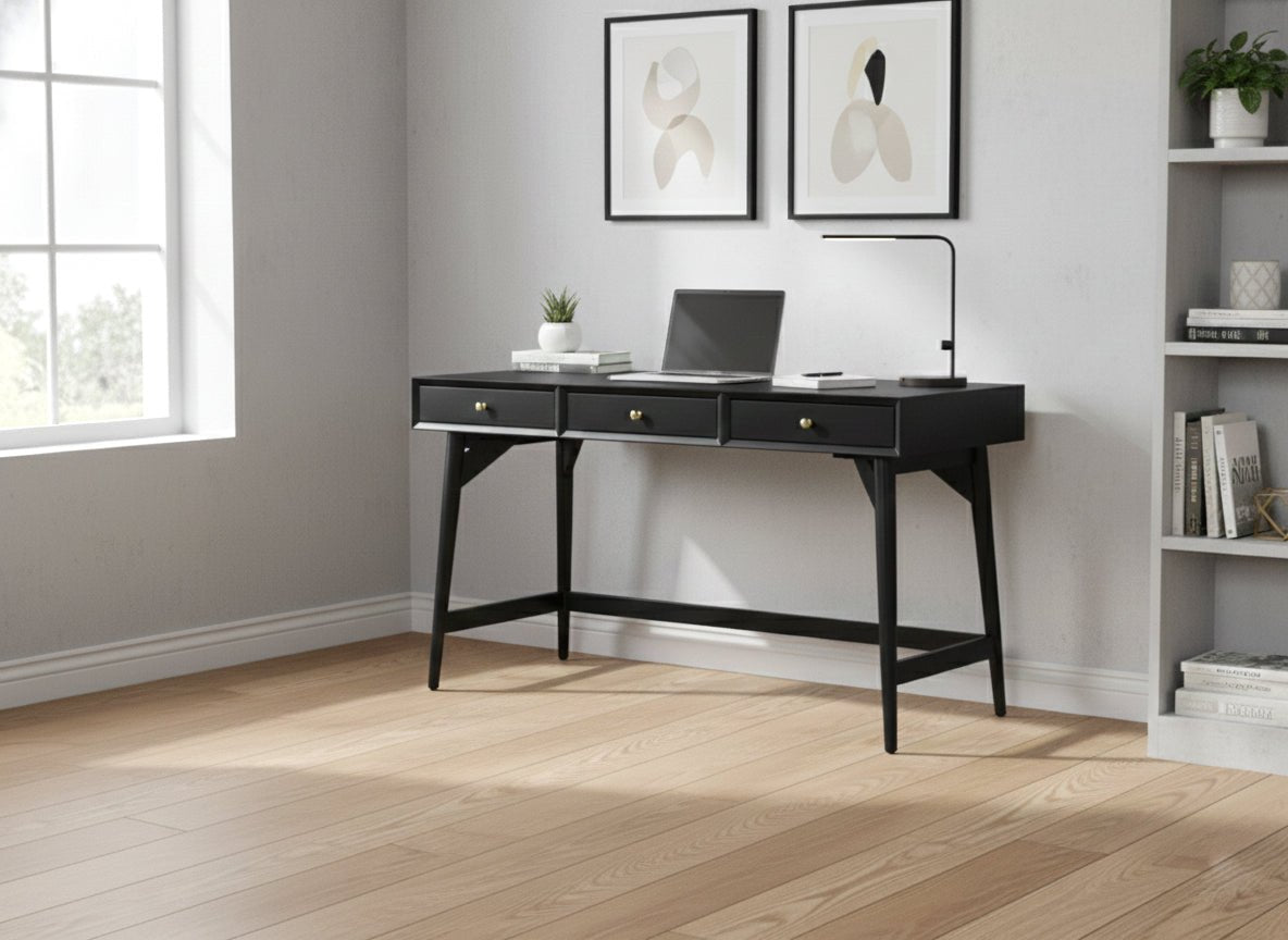 Flynn Large Desk, Black