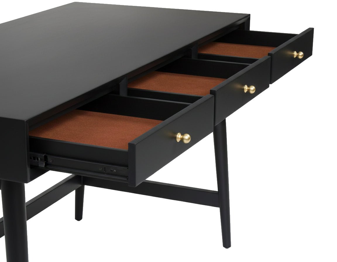 Flynn Large Desk, Black