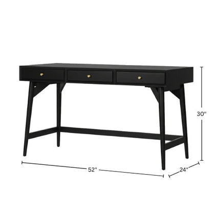 Flynn Large Desk, Black