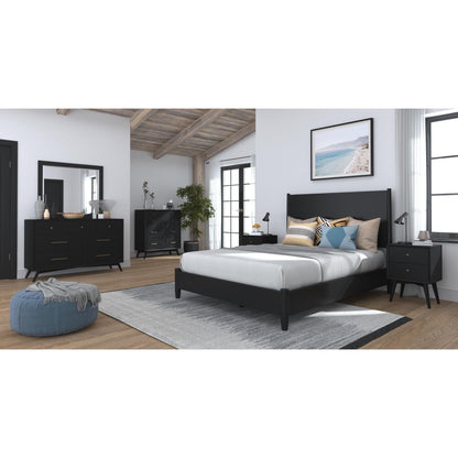 Flynn Standard King Platform Bed, Black