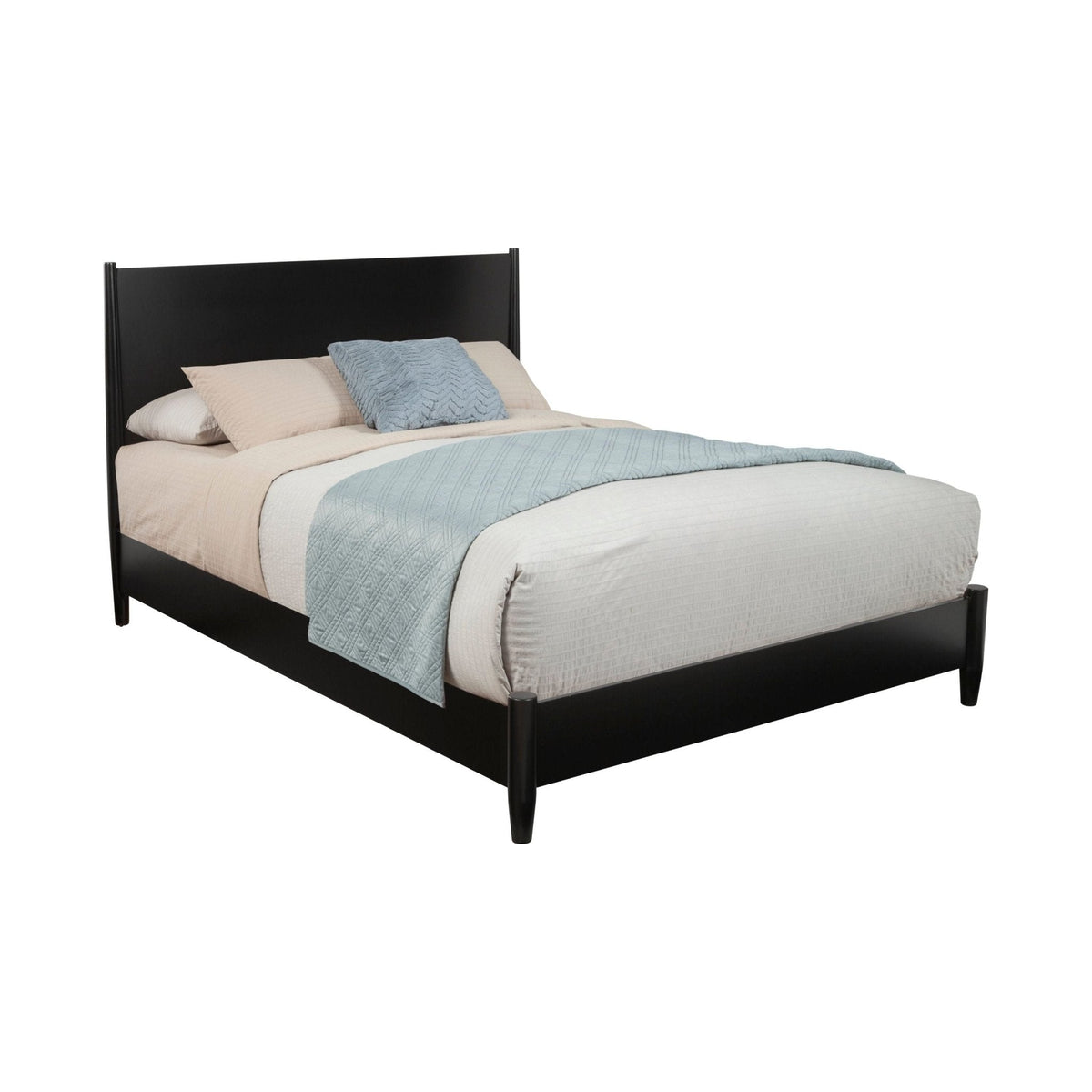 Flynn Standard King Platform Bed, Black