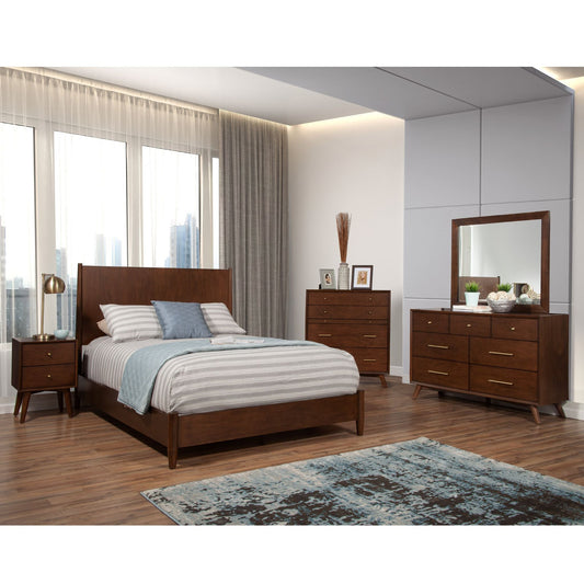 Flynn Full Platform Bed, Walnut