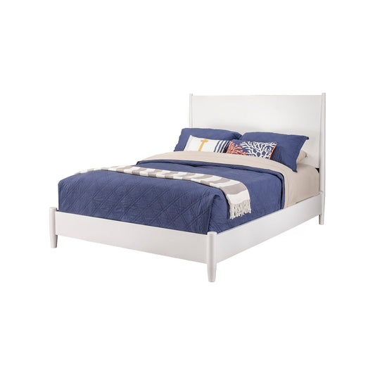 Flynn Standard King Platform Bed, White