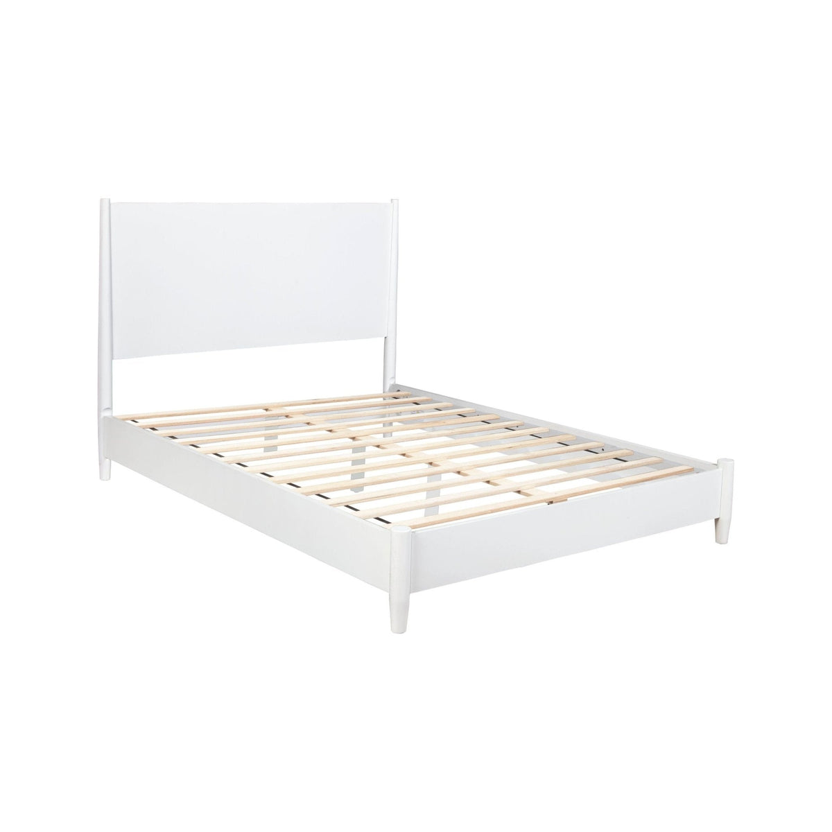 Flynn Standard King Platform Bed, White