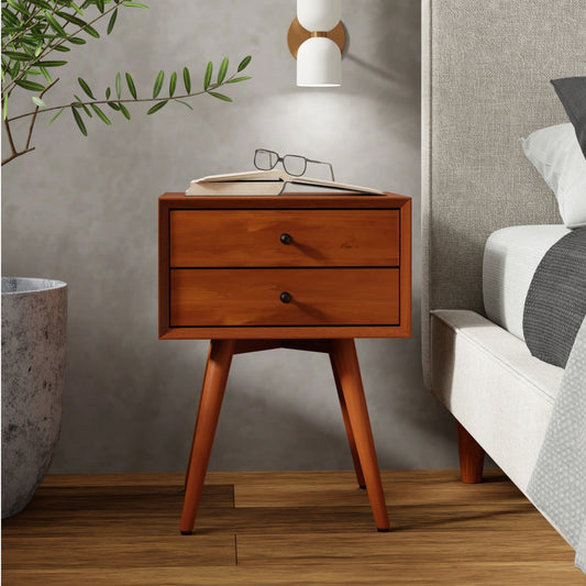 Flynn Small Nightstand, Chestnut