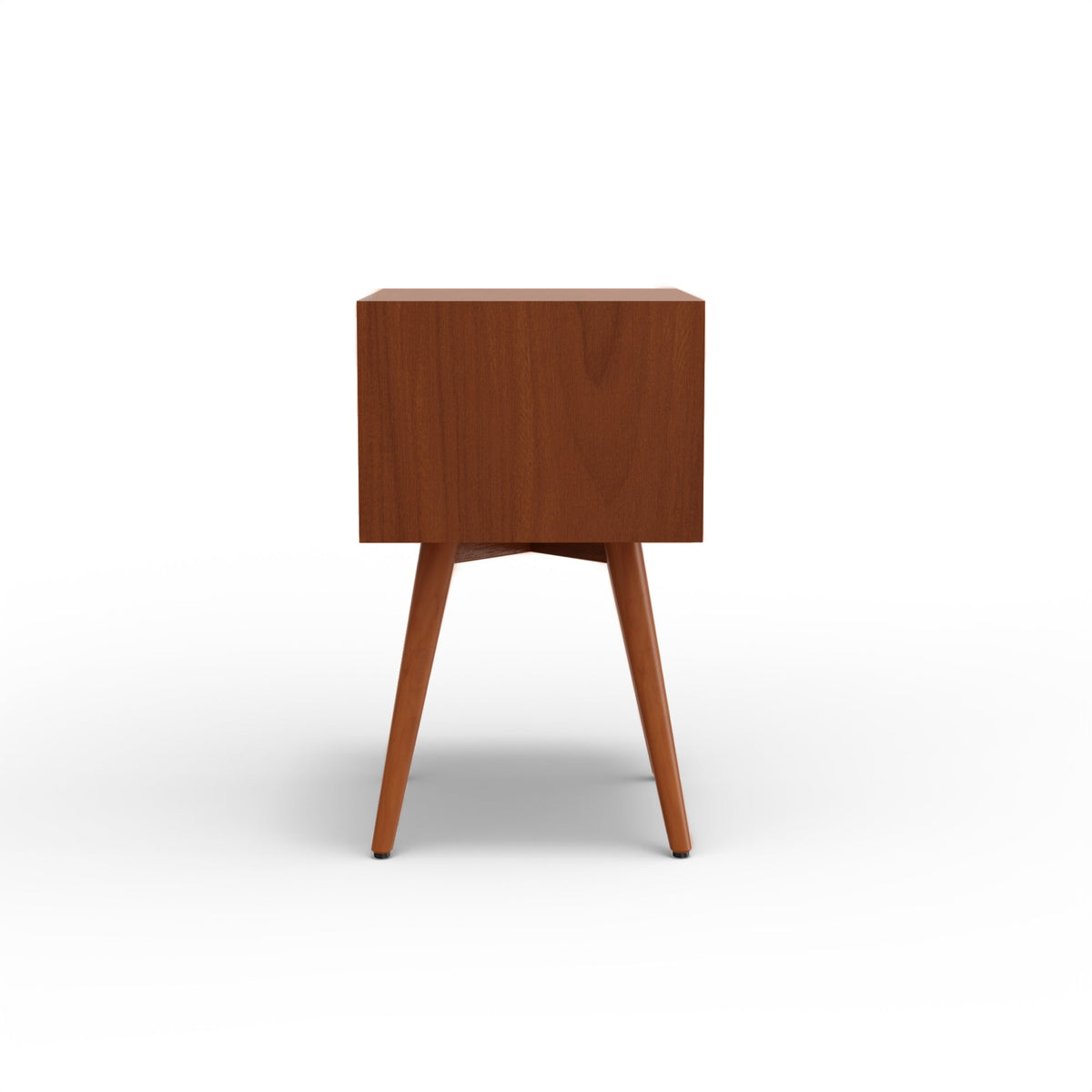 Flynn Small Nightstand, Chestnut & White