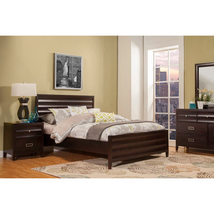 Legacy Queen Panel Bed, Black Cherry