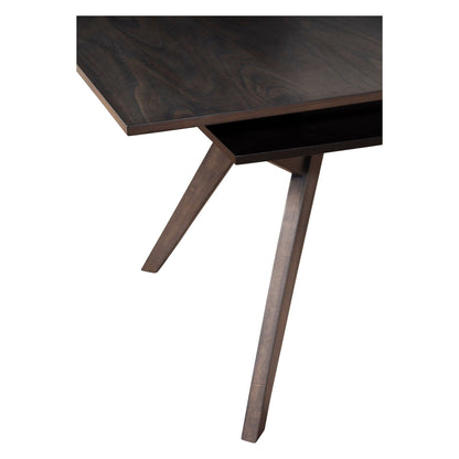 Lennox Rectangular Extension Dining Table, Dark Tobacco