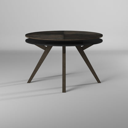 Lennox Round Dining Table, Dark Tobacco