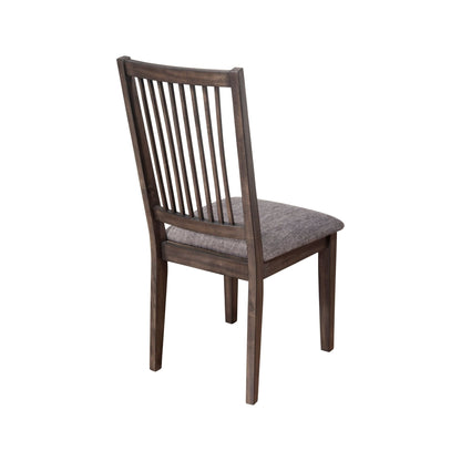 Lennox Set of 2 Side Chairs, Dark Tobacco