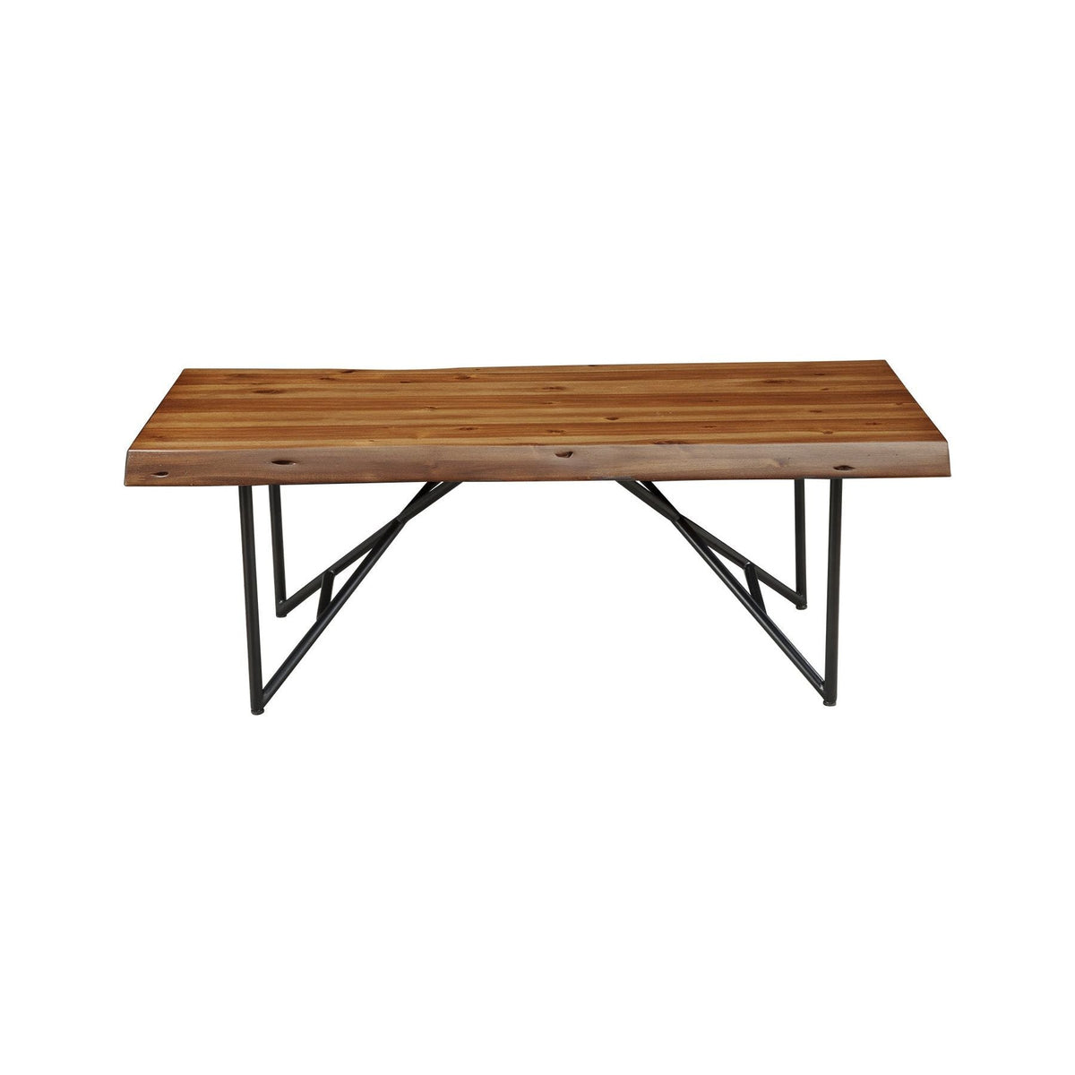 Live Edge Coffee/Cocktail Table, Light Walnut