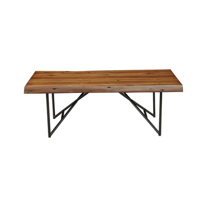 Live Edge Coffee/Cocktail Table, Light Walnut