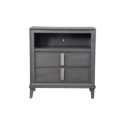 Lorraine TV Media Chest, Dark Grey