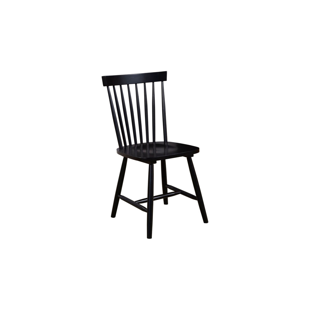 Lyra Set of 2 Side Chairs, Black
