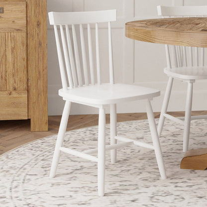 Lyra Set of 2 Side Chairs, White
