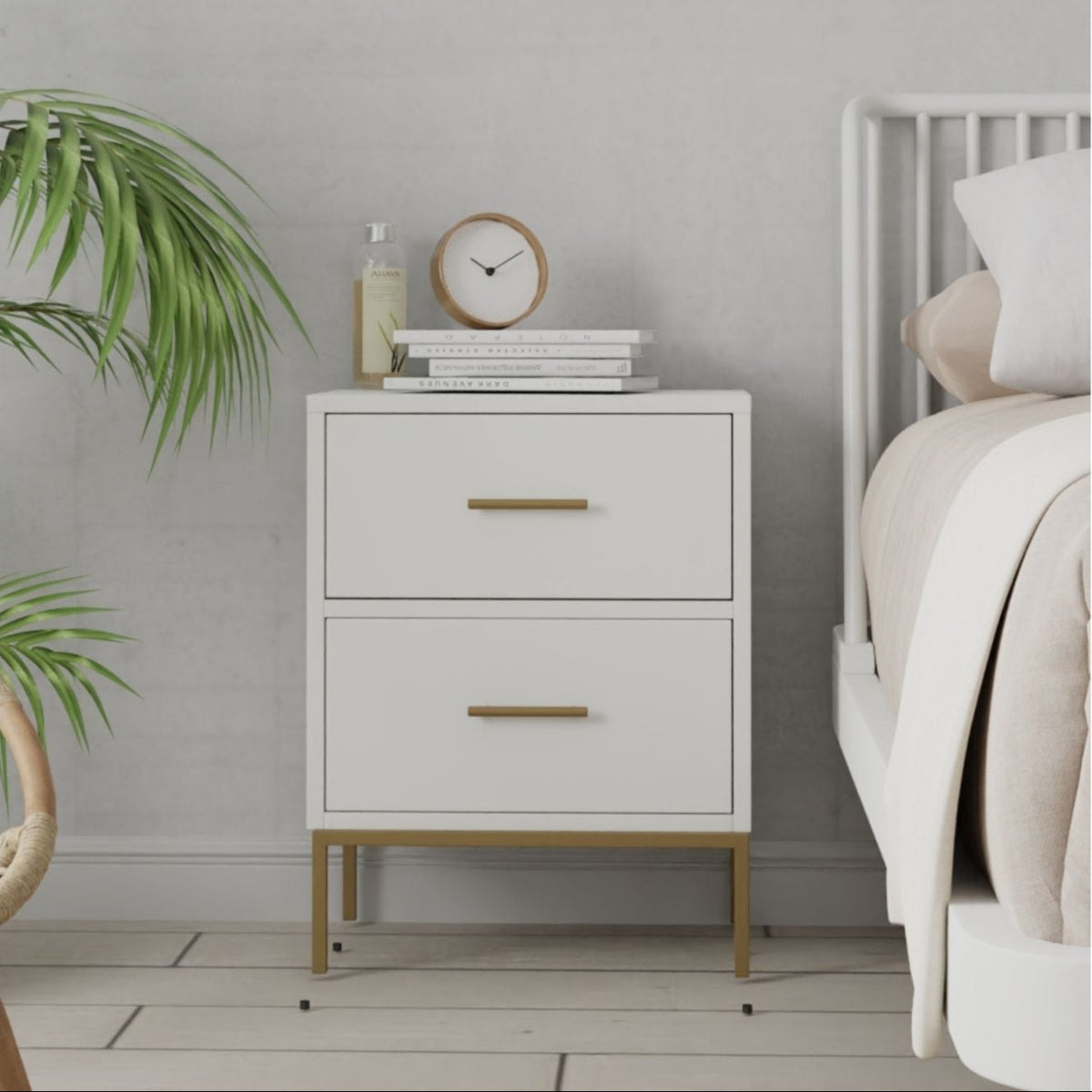 Madelyn Two Drawer Nightstand