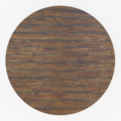 Newberry Round Dining Table, Medium Brown