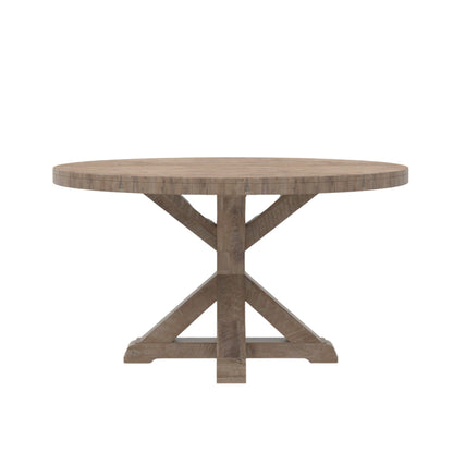 Newberry Round Dining Table, Weathered Natural
