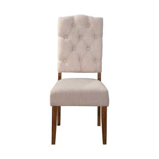 Newberry Set of 2 Side Chairs, Medium Brown